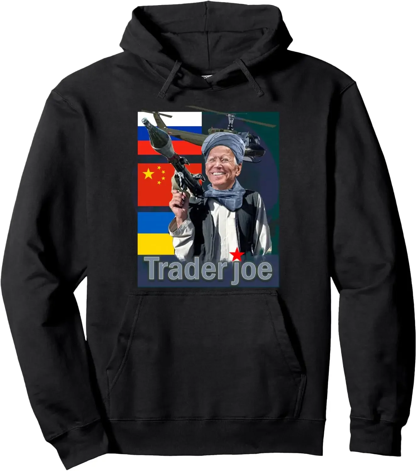 Trader Joe Patriotic Sarcasm Humor Design Pullover Hoodie