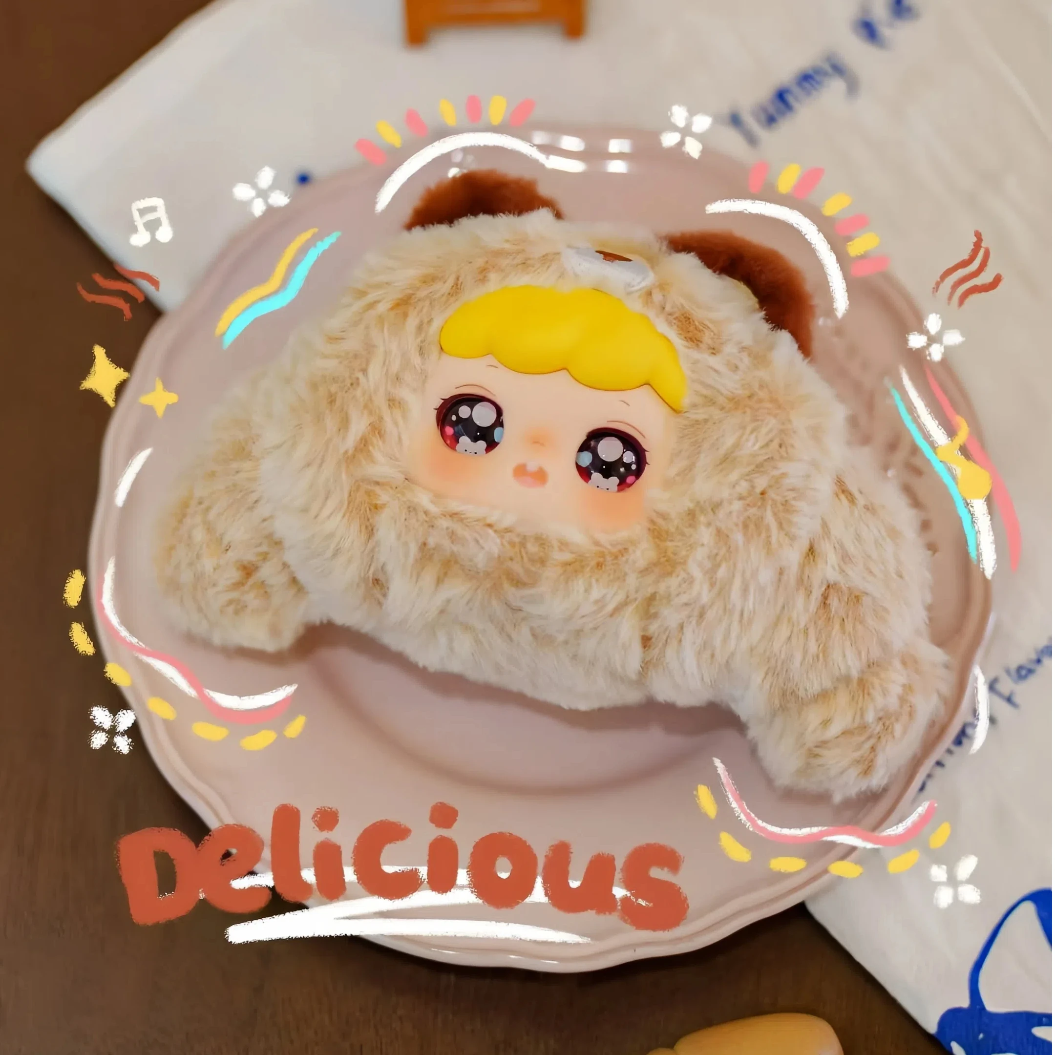 

Модная игрушка Baby Three Nina «What To Eat Today», слепая коробка, милые украшения для волос, Коллекционная кукла для праздника, подарка на день рождения