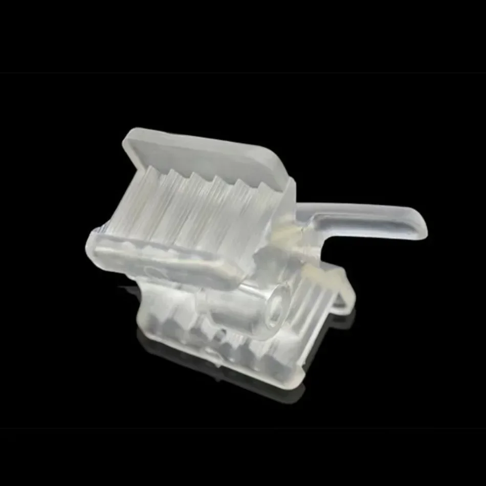 5 Stuks Tandheelkundige Siliconen Mondsteun Met Speeksel Ejector Zuigpunt Occlusal Pad Mondopener Retractor Mondhygiëne Materiaal