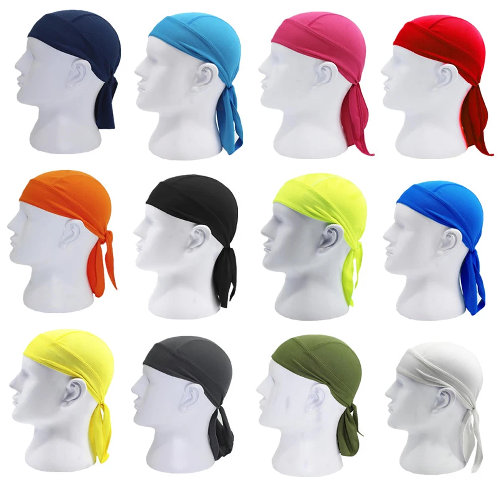 Outdoor Sport Cycle Head Scarf Cycling Caps Ciclismo Balaclava Quick Dry Bike Headwear Cycling Bandana Pirate Caps Bicycle Cap