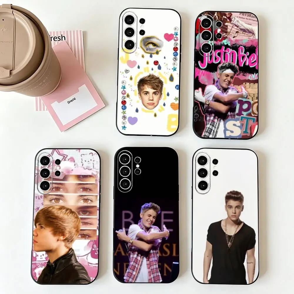 Young Superstar Justin Bieber Phone Case For Samsung S25,S24,S21,S22,S23,S30,Ultra,S20,Plus,Fe,Note,10,9,5G Black Cover