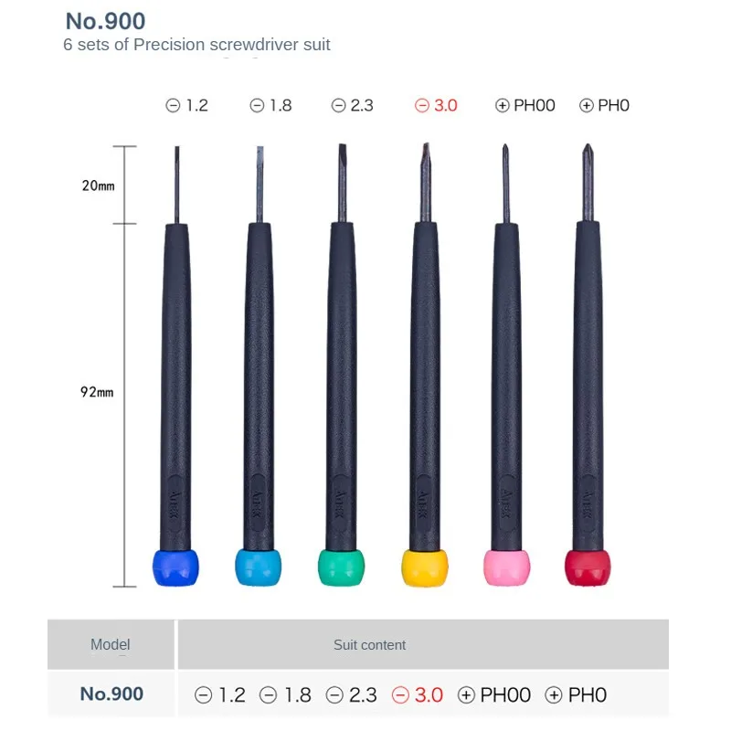 ANEX Precision Screwdriver Set for Electronics, Small Phillips Flathead Screwdriver Set for , Laptop, Camera, Glasses,, Watch