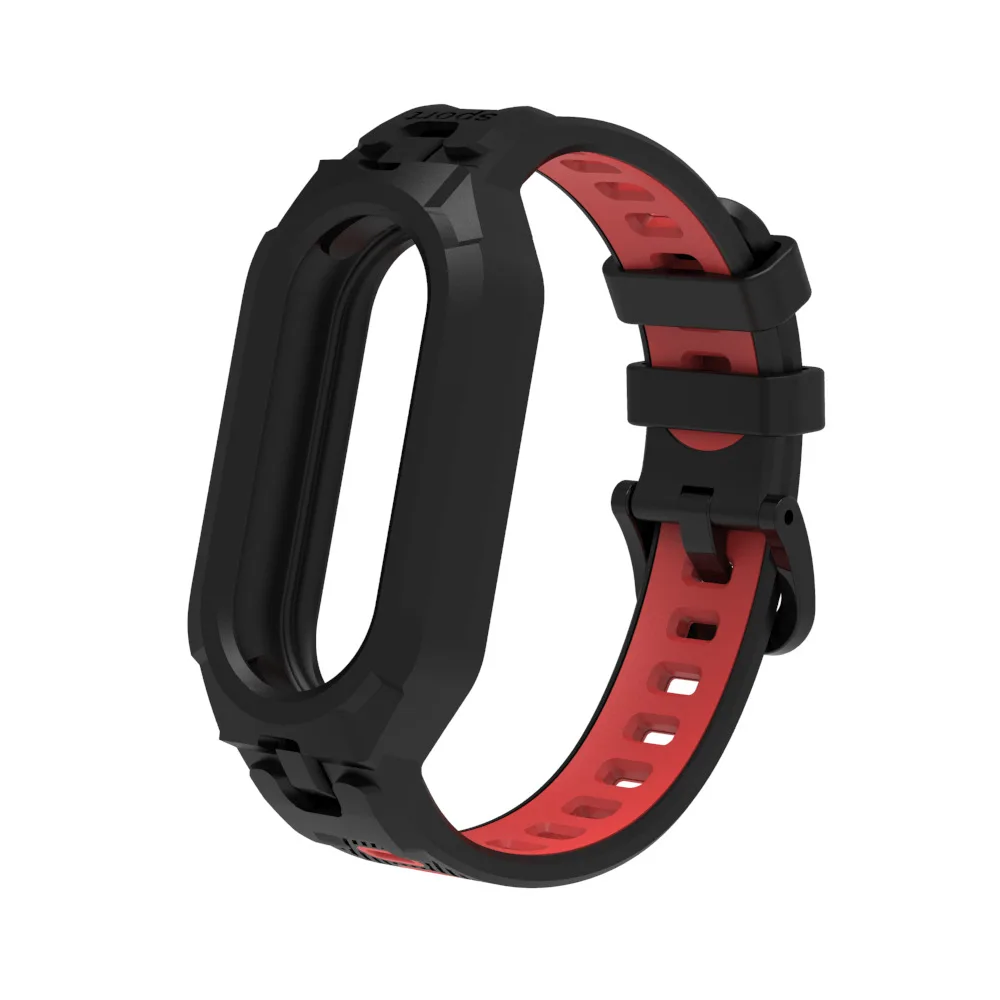 For mi Band 8 7 6 5 smart watch strapBracelet for Xiaomi 7 fashionable and sporty dual color Replacement watchband