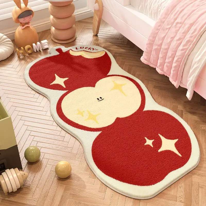 

Cartoon shaped imitation cashmere bedside blanket, living room long sofa blanket, bedroom bedside blanket, anti slip blanket