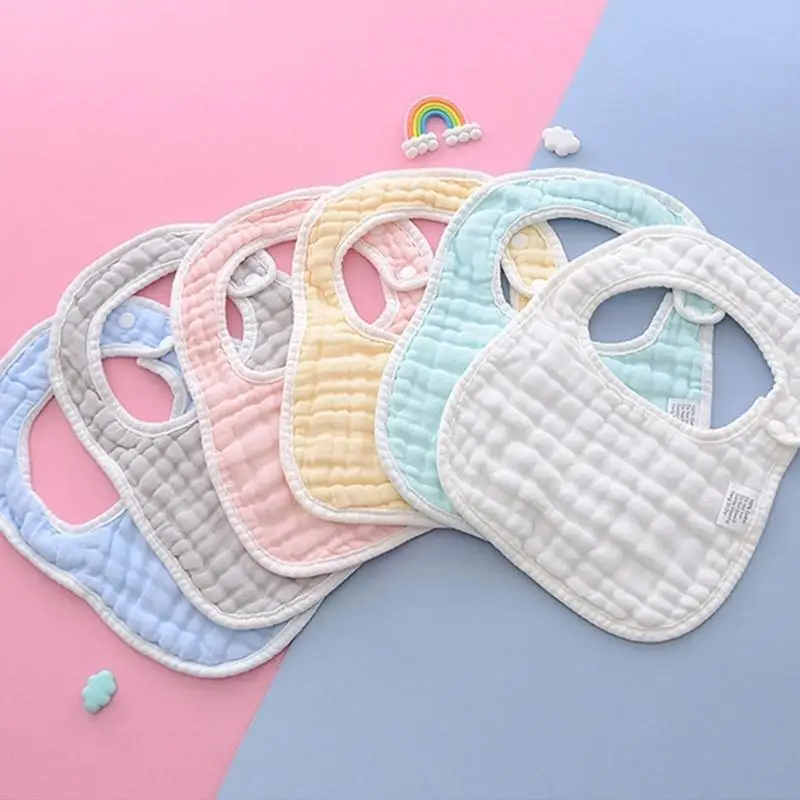 

40JC Baby Bibs Baby Drool Bibs Cotton for Unisex Boys Girls for Teething & Drooling