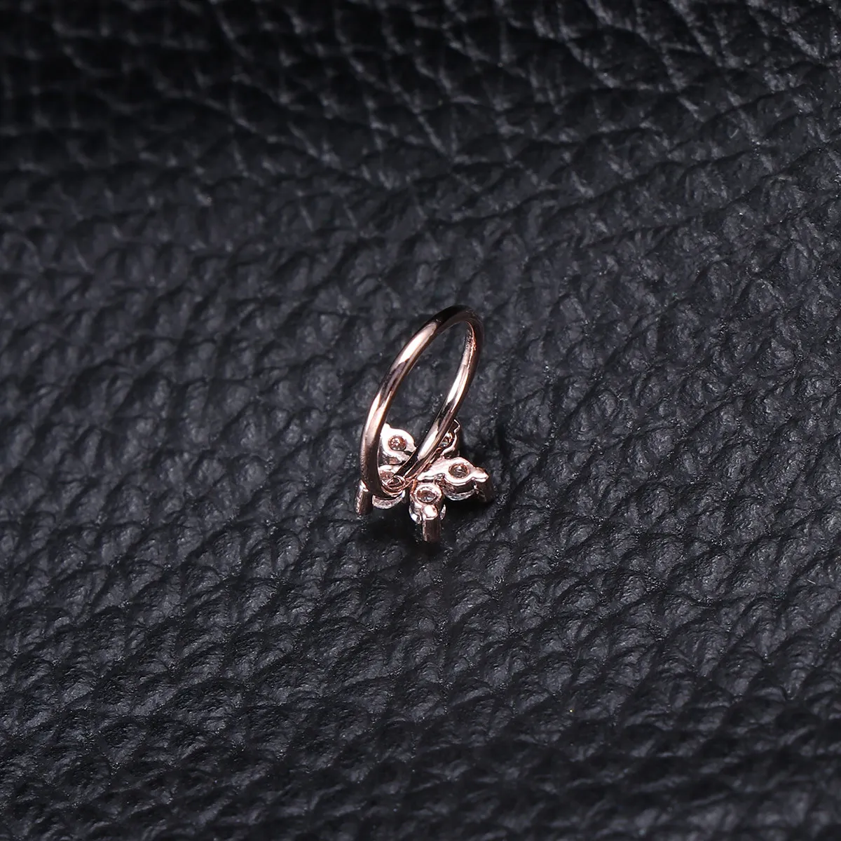 Anillo de Nariz con Flor de Cobre para Mujer, No Tóxico, de Alto Brillo, Cómodo, Joyería Diaria, Idea de Regalo para Novia, Familia, Piercing de Nariz