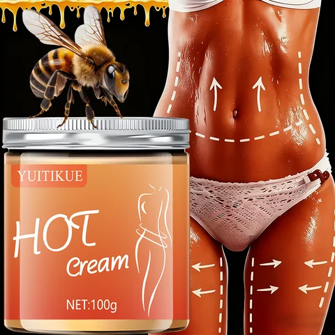 100g Body Moisturizing Hot Compress Massage Cream - Firms the skin, deeply moisturizes, contains curcumin, glycerin, elastin, tu
