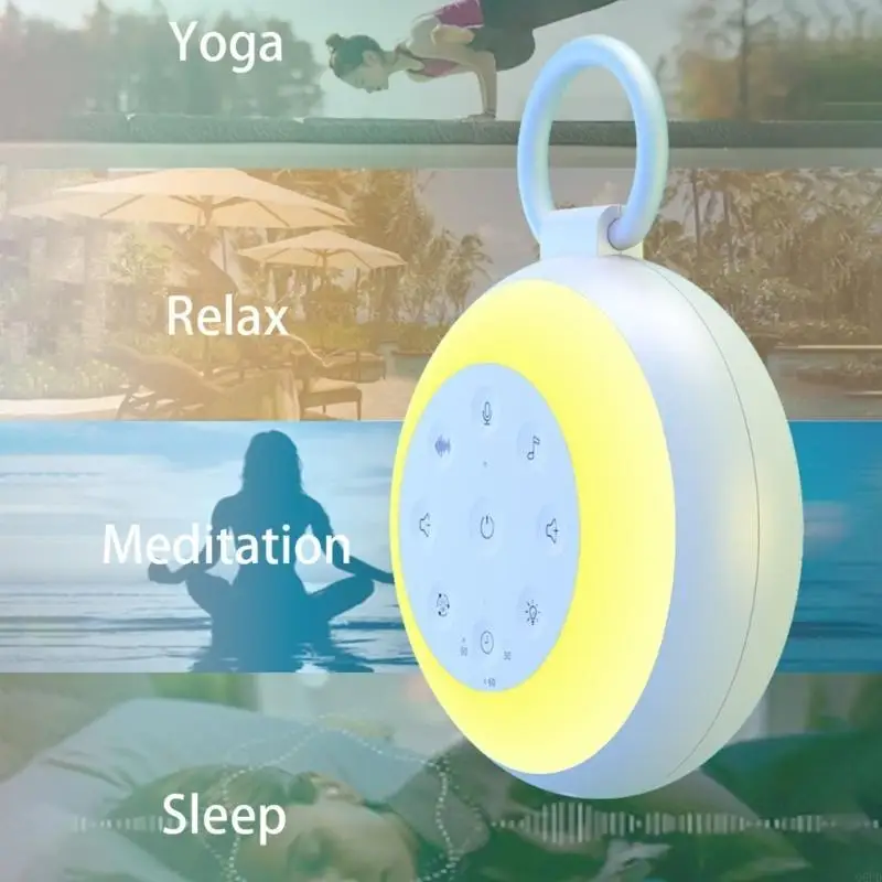 White Noise Machine with 24 Calming  Gentle White Noise Sleep Helper Baby Sleep Device with Adjustable Volumes