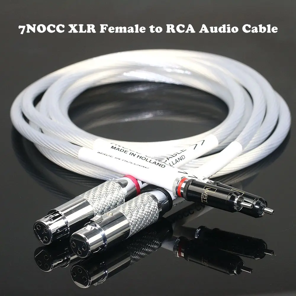 

Голландский 7NOCC с монокристаллическим покрытием из чистого серебра Canon «папа» и «мама» на двойной RCA сигнальный кабель микшерной консоли с вилкой лотоса