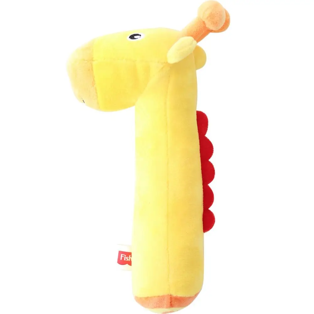 Plush Hand-cranked Bell Toys Soft Cartoon Animal Hand-cranked Stick Cute Creative Soothing Plush Animal Toy