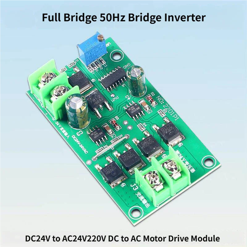 1pcs 50Hz Full-Bridge Inverter DC 24V to AC 24V DC to AC Inverter Power Module 100W 10A