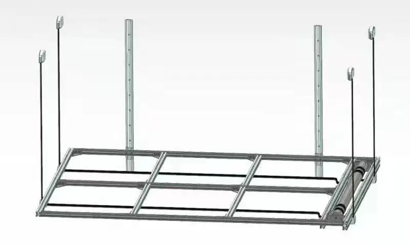 Camper Adjustable Electric Lift Bed System With Shock Absorber Aluminum Profile RV Bed Lift