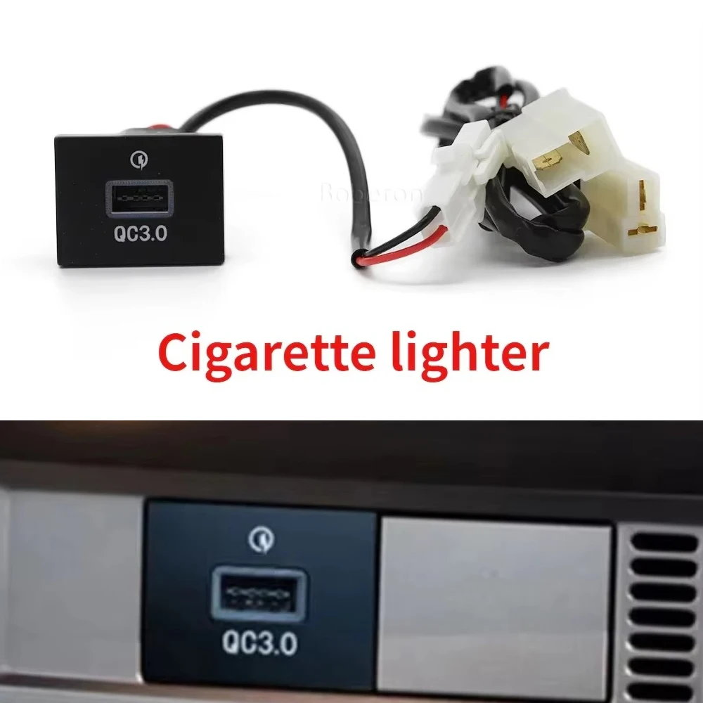 

Car Quick Charger QC3.0 USB Interface Socket Fast Car Charger Cigarette Lighter for Ford Focus 2 mk2 2009 2010 2011 Accessories