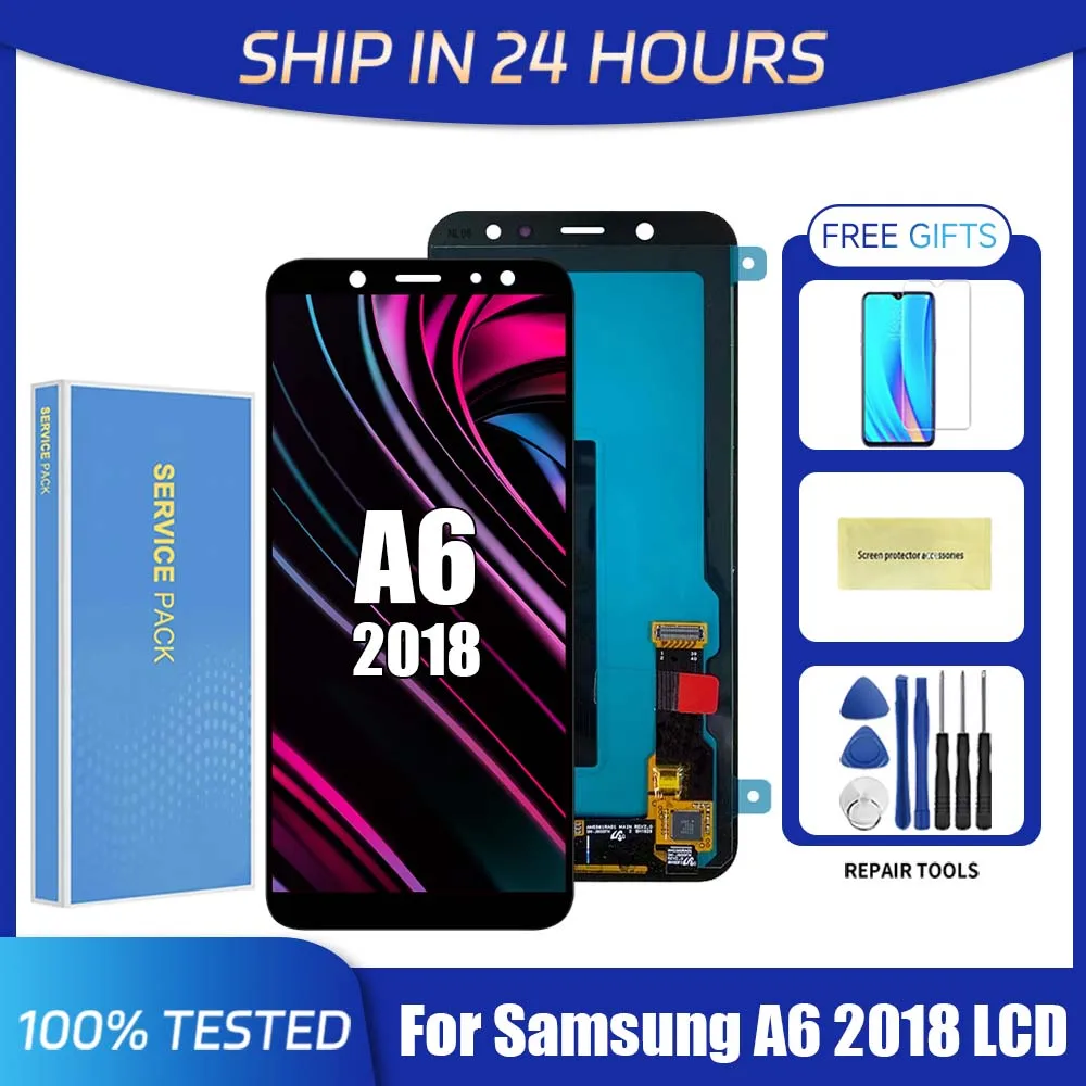 A6 2018 For Samsung 5.6\'\'For A600 A600F A600A A600N A600U LCD Display Touch Screen Digitizer Assembly Replacement