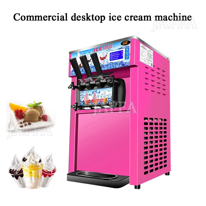 High Capacity Soft Serve Ice Cream Machine 3 Nozzle Frozen Yogurt Machine Commercial Use