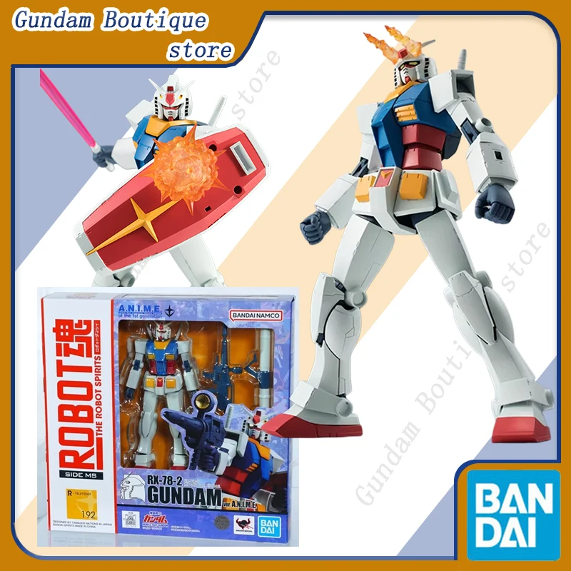 

Bandai Genuine THE ROBOT SPIRITS 192 RX-78-2 GUNDAM ver Anime Action Figure Collectible Model Toys Ornaments Gift Children Kid