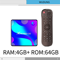 X88 PRO 10 TV Box | Android 11 | RK3318 | 4GB+64GB | Dual WiFi & Bluetooth | 8K Media Player | EU/US Plug