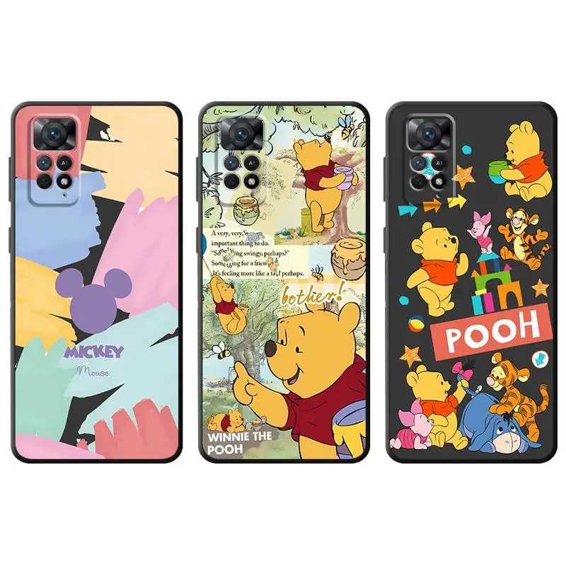 Disney Winnie Piglet Eeyore phone Cases for Xiaomi Redmi Note 9 13 case 11S 13C 10 5G 12 Pro 12S 12C 7 fundas Antiscratch cover