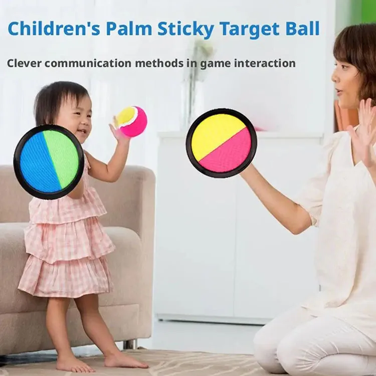 1Set Kinder Sucker Klebrige Kugel Spielzeug Outdoor Sport Fangen Ball Spiel Set Werfen Und Fangen Eltern-kind-Interaktive outdoor Spielzeug – Detail 2