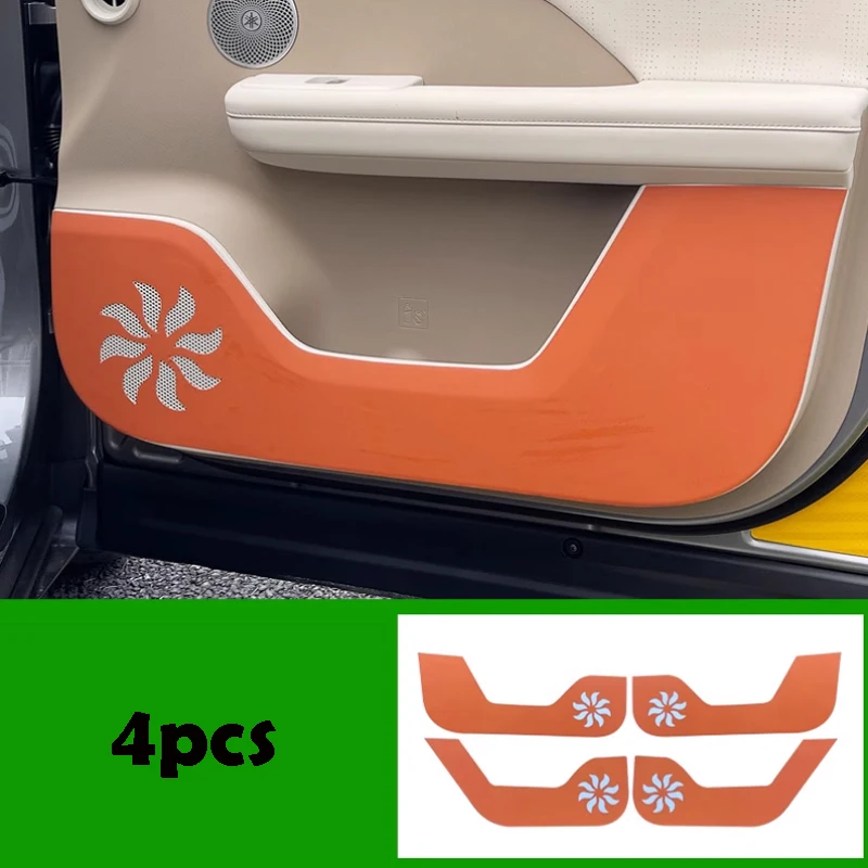 For Toyota Bz3x 2025 Car Door Anti Kick Pad Leather Material Effective Protection Car Accessories