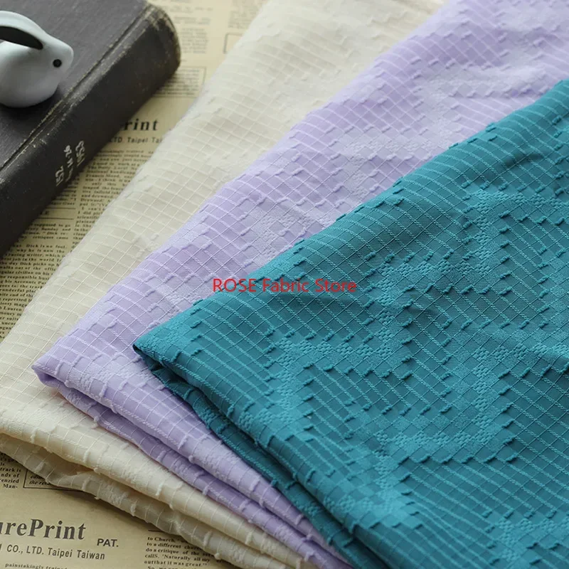 

wave striped pattern jacquard chiffon fabric Soft Airy Tulle Fabric For Dress DIY, Party Gown, Maxi Dress,Summer Blouse