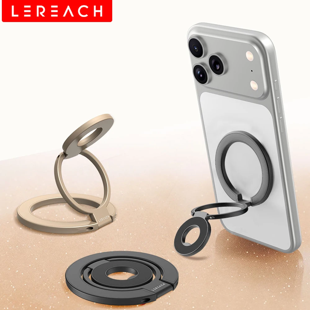 

Lereach Magnetic Phone Holder, Capable of 360 ° Rotation and Adjustment, Suitable for Daily Use in Multiple Scenarios