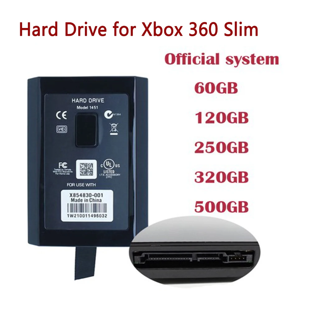 HDD Internal Case For Xbox 360 Slim Game Console 500GB Hard Disk Drive Box Game Accessories Replacement Microsoft XBOX360 Slim #1