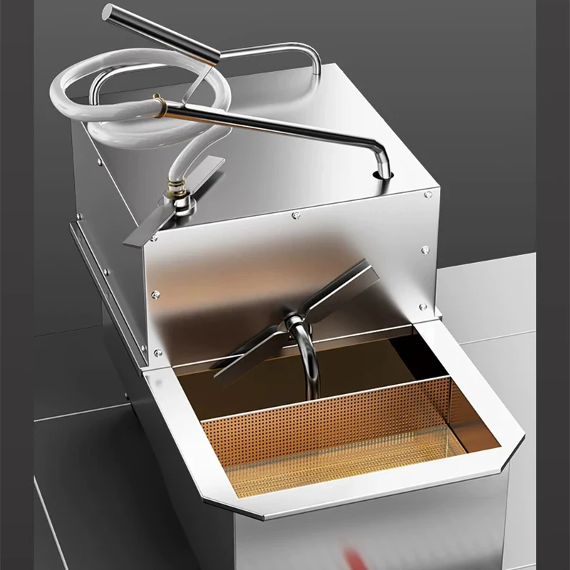 58L Electric Oil Filter, 48L Stainless Steel Restaurant Fryer Oil Filter, 220V/110V Cafeteria Deep Fryer Oil Filter Cart