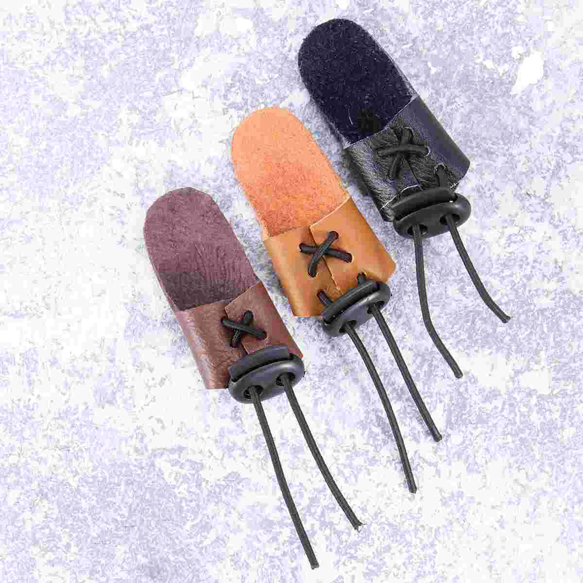 

3 Pcs Gloves Toe Protectors Archery Thumb Guard Rings Mittens Recurve Bow Single Finger Arrow Protective Gear