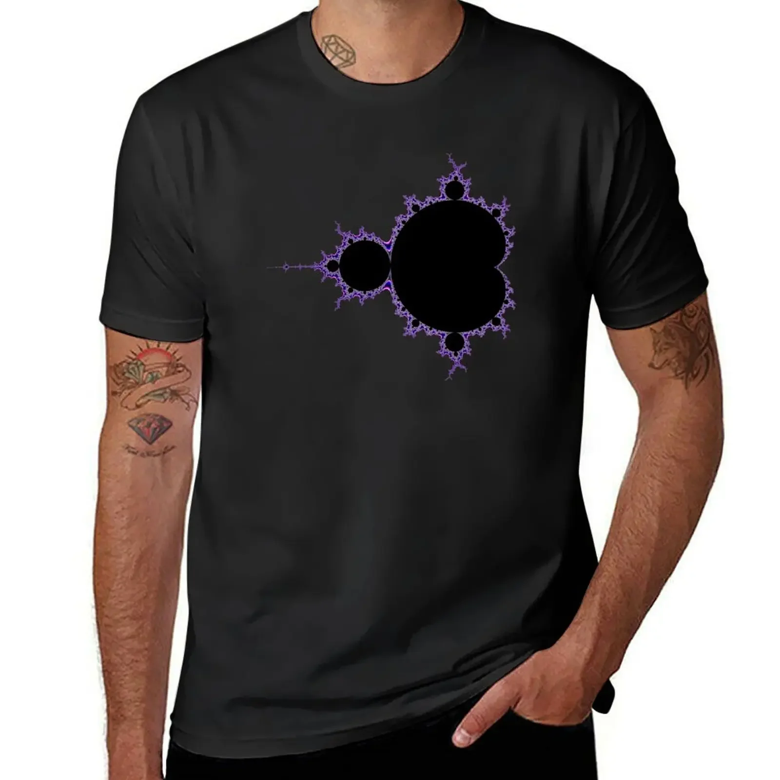 Mandelbrot 002 T-Shirt Blouse vintage Men's cotton t-shirt