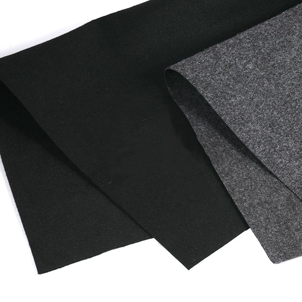 1M Speaker Grill Cloth Polyester Fiber Car Subwoofer Box Sound-Absorbing Board Clothes Anti-Seismic Blanket Felt Gray/Black DIY