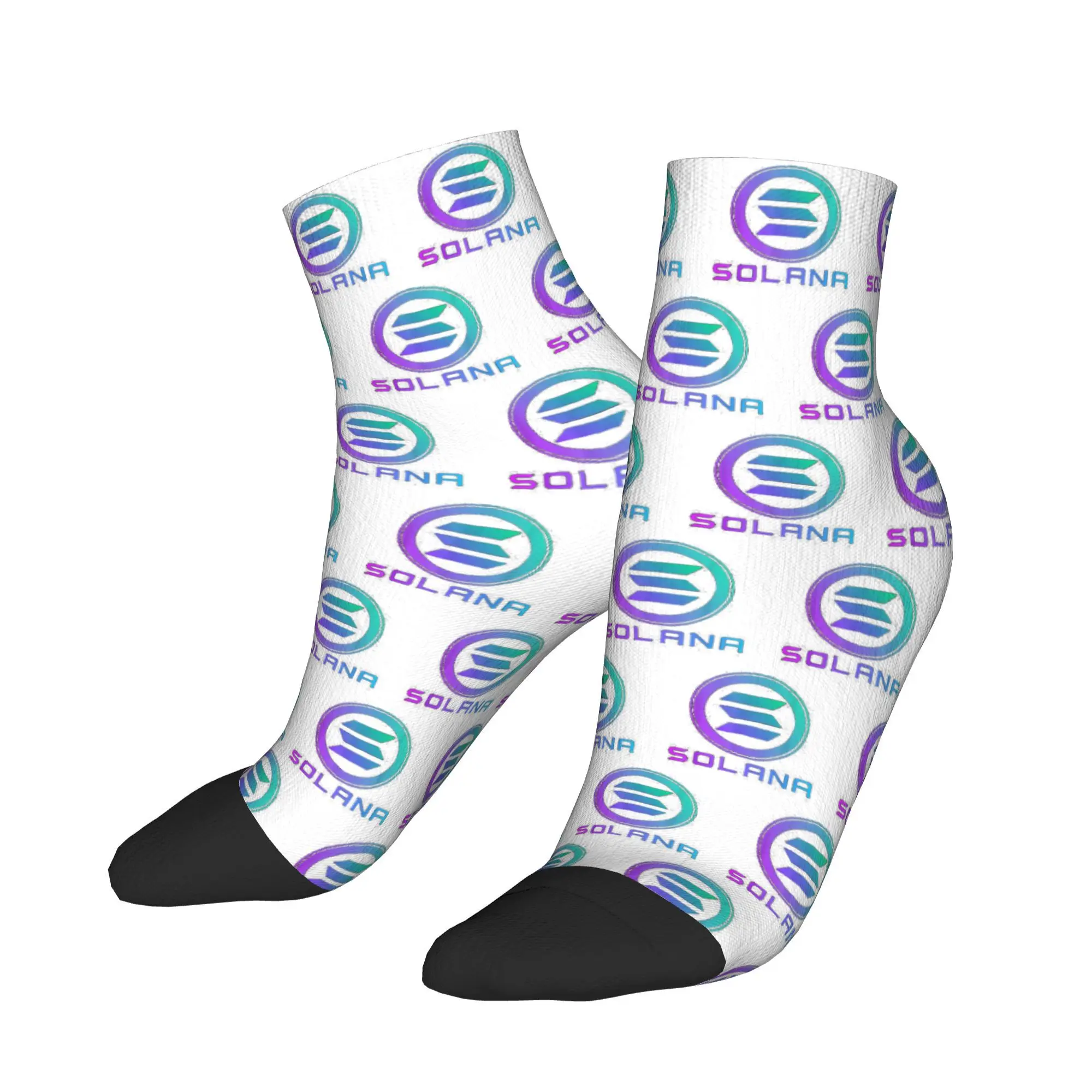 

Solana Cryptocurrency - Solana SOL Socks Harajuku, высококачественные чулки, всесезонные носки, аксессуары для мужчин и женщин, подарки