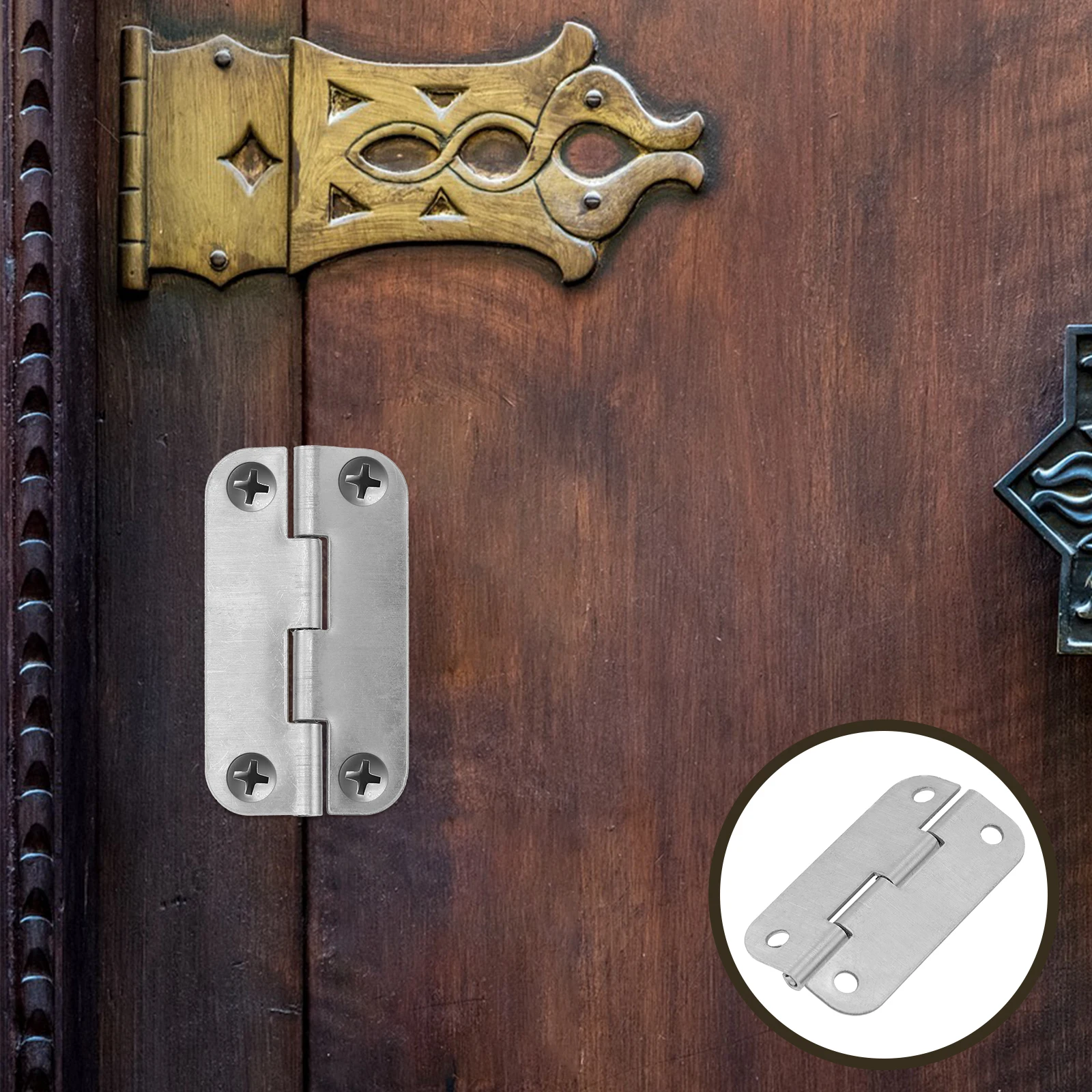 

6pcs Cooler Hinges Replacement Silver Stainless Steel For Ice Chests Freezers Rectangular Coolers Parts Accessories