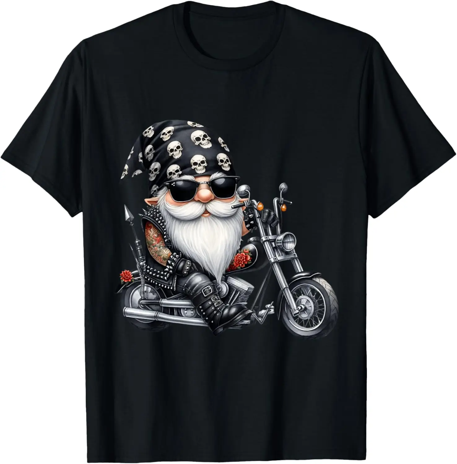 

Cool Motorcycle Gnome Graphic For Retired Biker Dad Life T-Shirt Motorcycle