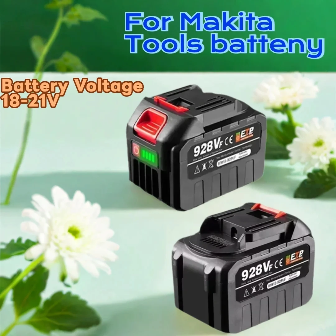 

For Makita 18-21V 22500mAh Lithium Ion Battery Rechargeable Battery With Charger For Electric Wrench Chainsaw Power Tool Battery