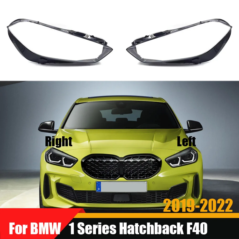 

For BMW 1 Series Hatchback F40 2019 2020 2021 2022 Transparent Headlights Cover Lens Shell Replace Original Lampshade Plexiglass