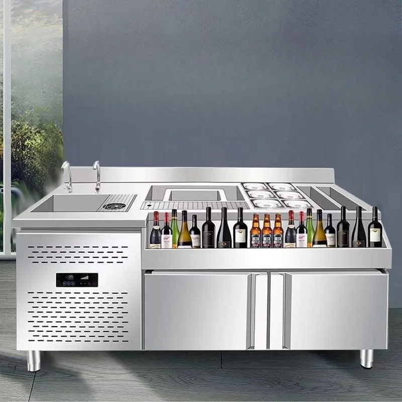 

Stainless steel, bartending table, work table, cocktail bar, bar full set