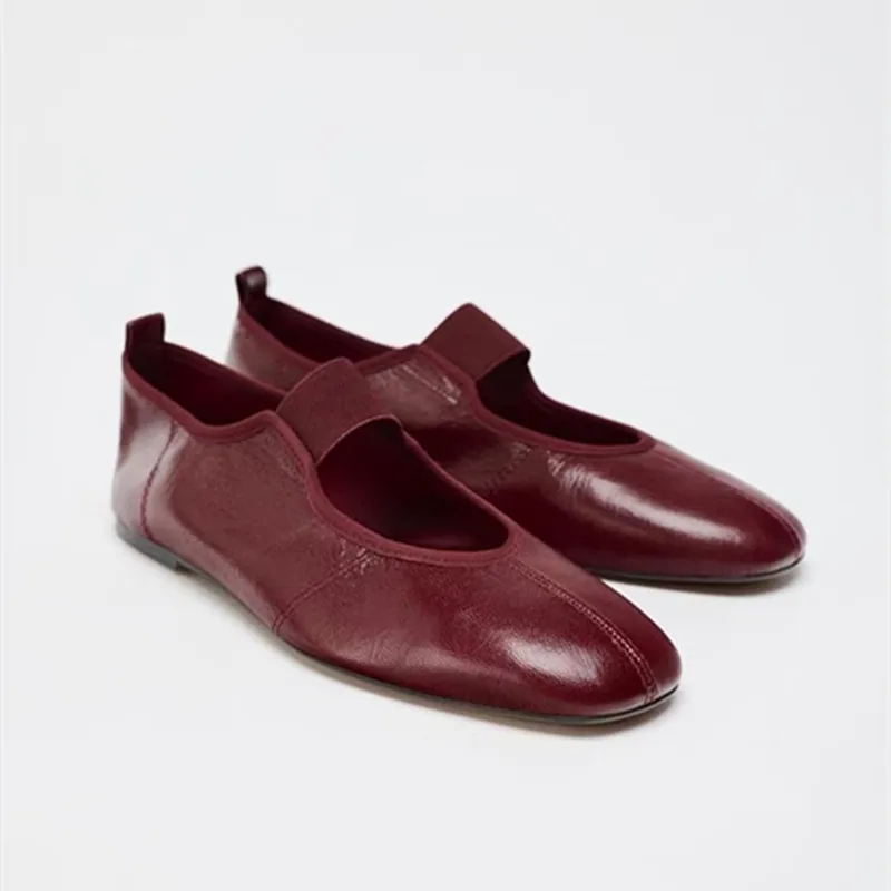 

Новая модная женская обувь Мэри Джейн, женская обувь на плоской подошве, летние женские балетки с неглубоким носком