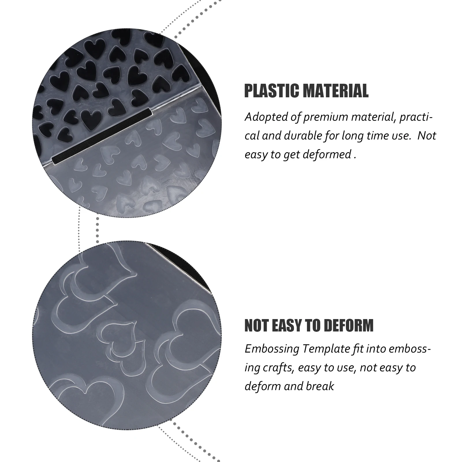 

4pcs Embossing Templates Plastic Stencils for DIY Card Making Valentine Scrapbooking Decor Craft Molds Folders