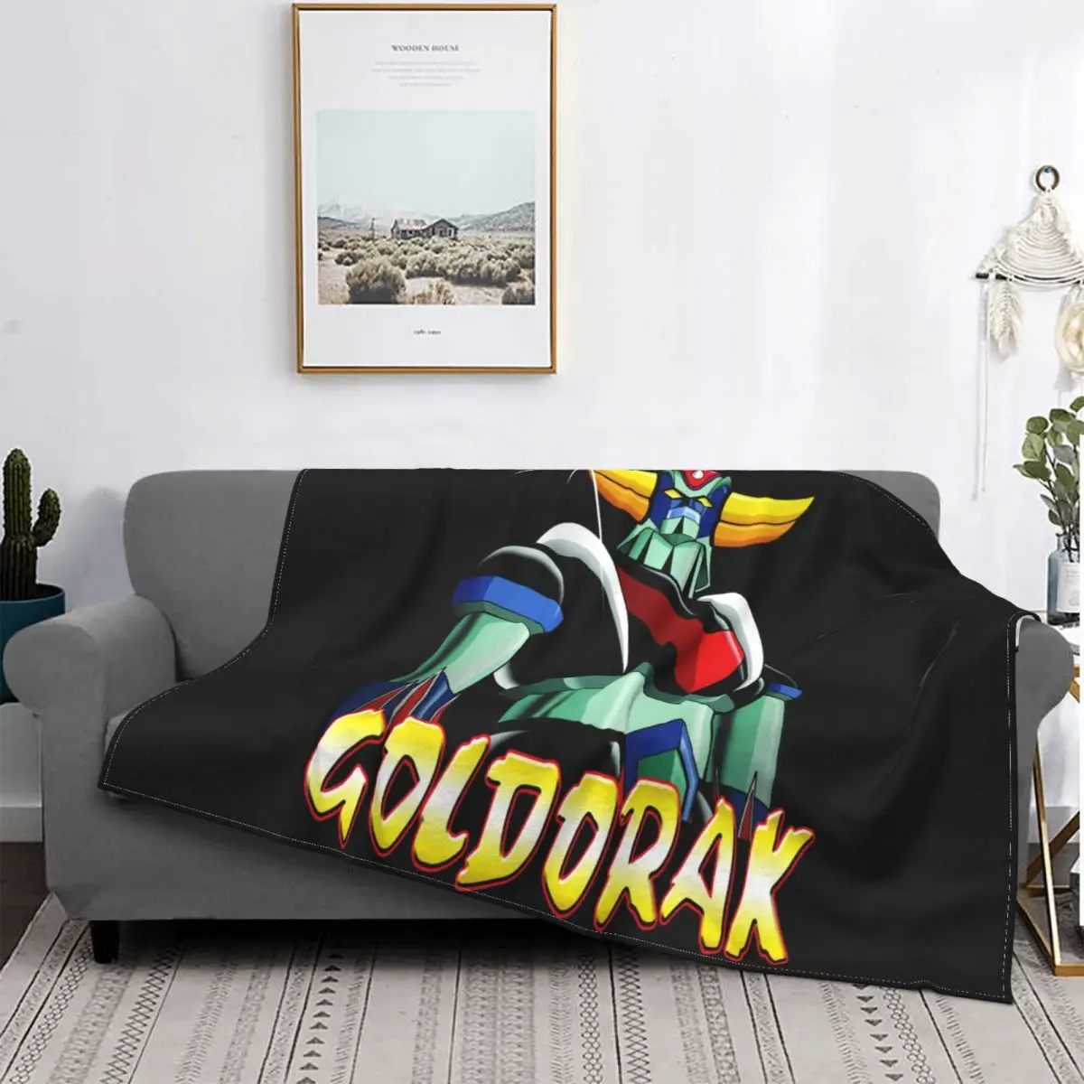 Manga Goldorak V3 Ufo Robo Grendizer 1975 Blanket Winter Classic Plus Velvet Cover Blanket Decorative Sofa