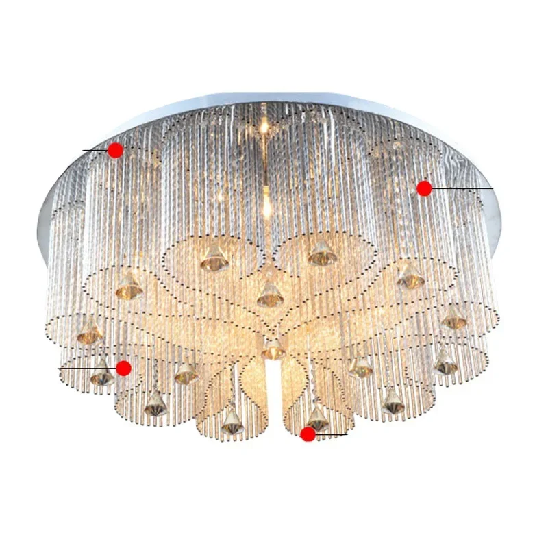 

Living room lamp creative light luxury crystal lighting ceiling lamp Zhongshan Gong