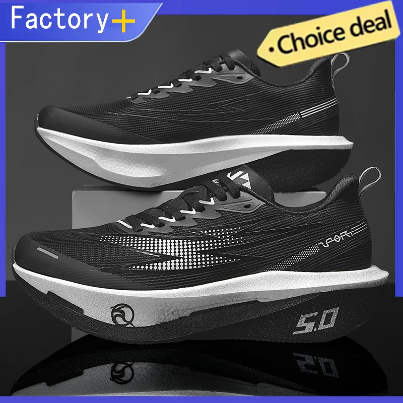 Zapatillas para Correr para Hombre, con Placa de Carbono, Especiales para Maratón, Deportivas, Transpirables, Ligeras, Cómodas, Antideslizantes, para Mujer