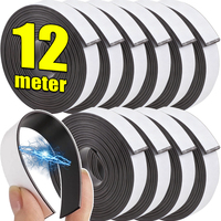 Self Adhesive Flexible Magnetic Tape Cuttable Strong Magnet Strips for Fridge DIY Photo Poster Garden Tools Fixed Rubber Magnets