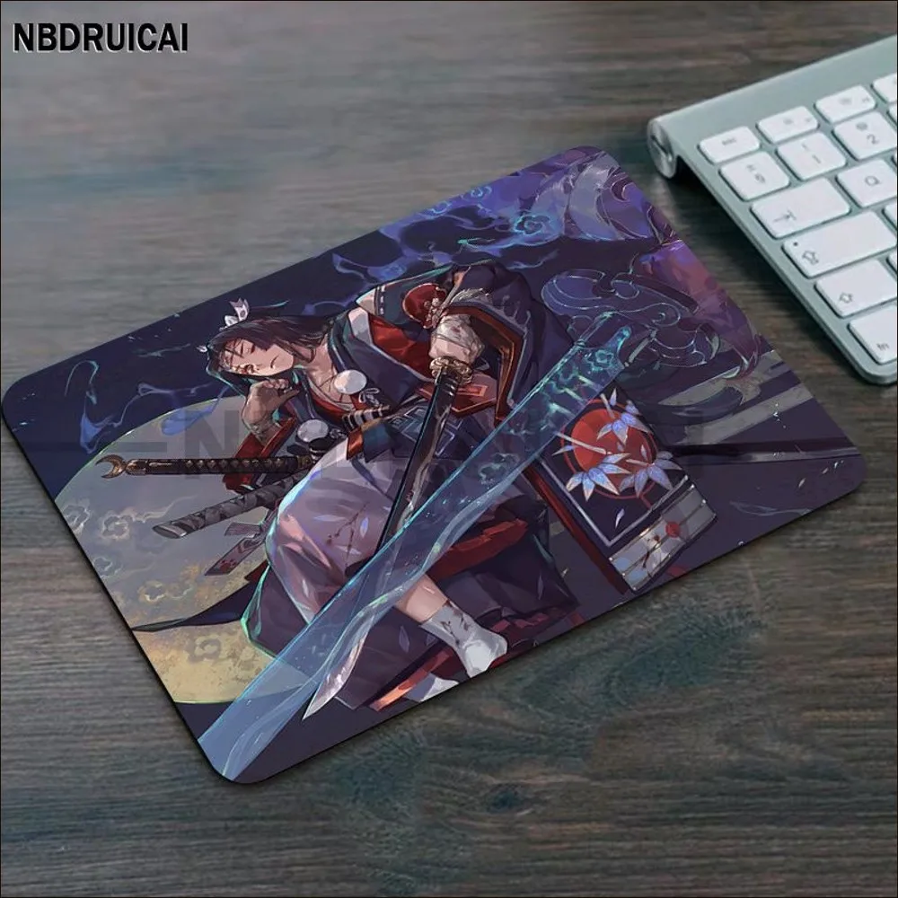 Onmyoji Gaming Mousepad, Lockedge Antiderrapante, Espessado Grande Almofada de Escrita, Mouse Pad, Desktop, Escritório, Estudante, Decoração de Casa