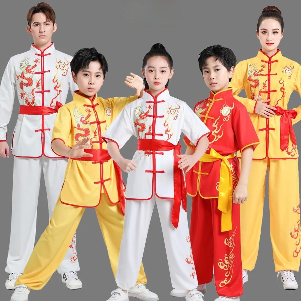 

New Men's Drumming Performance Costume WuShu Practice Uniform Waist Drum Yangge Dance Lion Dance Dragon Dance Outfit