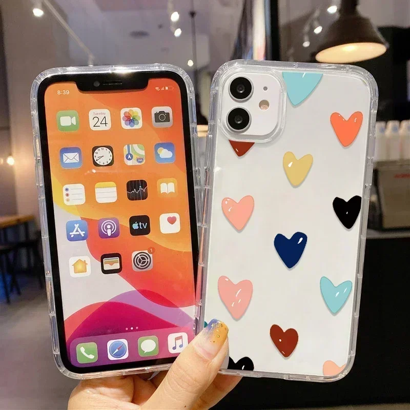 Luxury Flower Case for iPhone 14 11 13 12 Pro Max  XR 6 7 8 Plus X 13 Mini 14promax 13promax Silicon Funda Clear Cover image 2