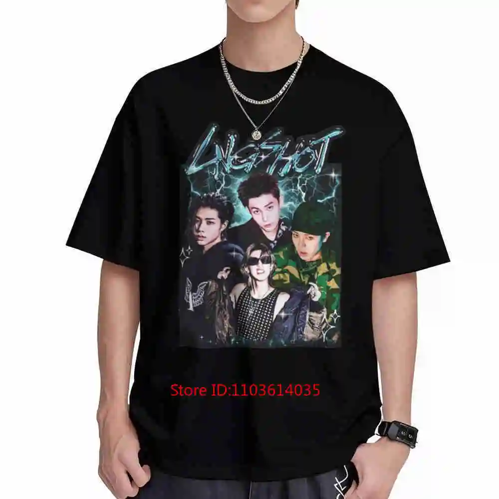 Retro Lngshot Kpop 4Shoboiz Moonwalkin Backseat Members Short Sleeve Tee 100% Cotton T-Shirt