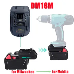 DM18M Battery Adapter For Milwaukee For Dewalt to For Makita Bl1830 Bl1850 Batteries 20V To 18V Battery Conversion