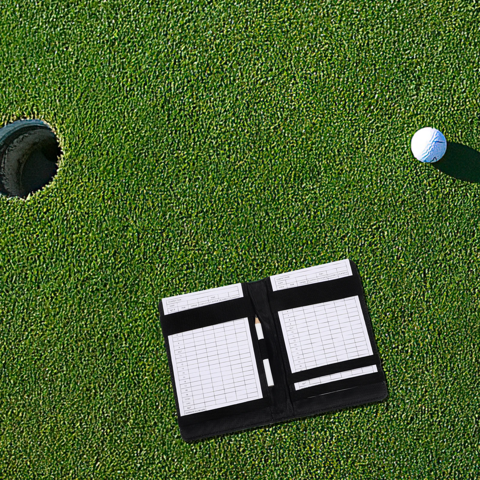 

Scoring Book Score Notebook Golfs Balls Record Scorebook Keeping Supplies Sports Cowhide Log Golf Log Book Scorecards Holder