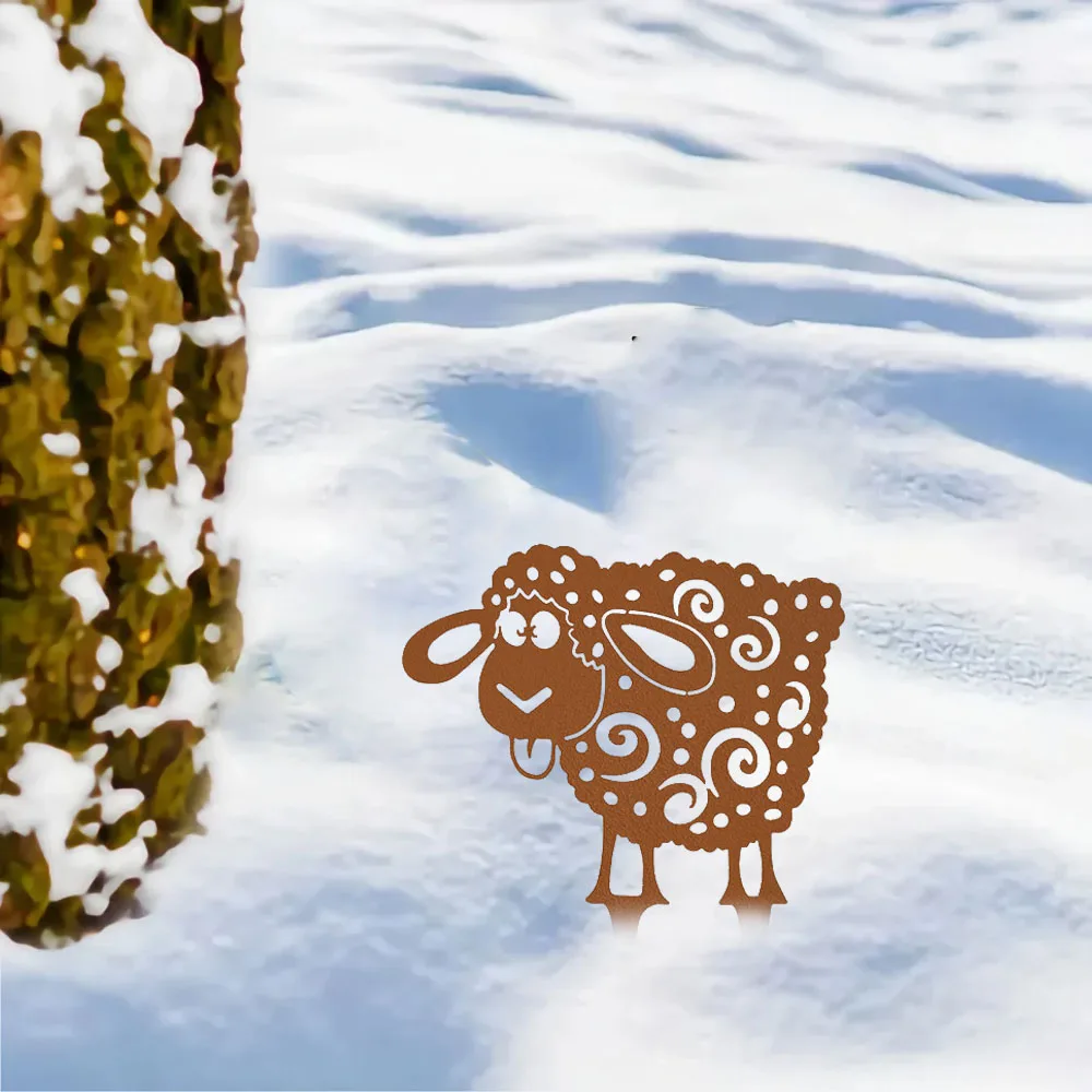 Alluring Metal Sheep Garden Decor – Add Appeal with Sheep Charm. Appealing Yard Art. Charming Garden Whimsy